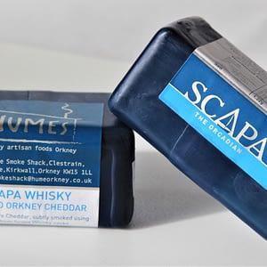 Scapa Whisky Cask Smoked Mature Orkney Cheddar 175g