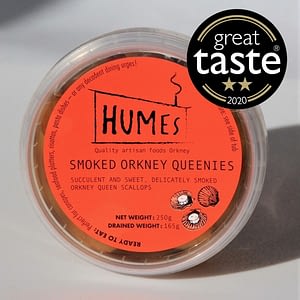 Smoked Orkney Queenies 250g tub